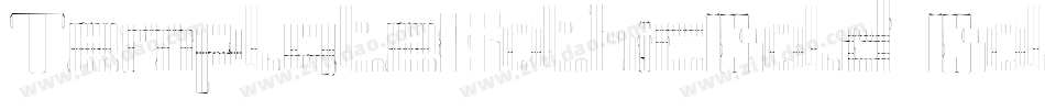 TemplateGothicBold Bold字体转换